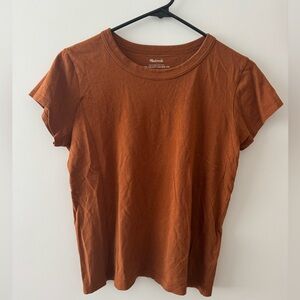 Madewell Rust Short Sleeve Crew Tee